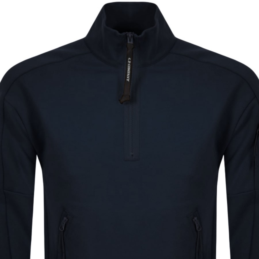 Alternative Image for ProductCP Company Half Zip Sweatshirt Navy2